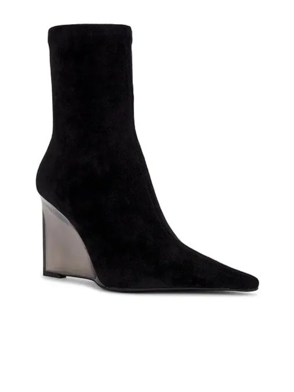 Jeffrey Campbell Beth-ann Black Suede Wedge Heel US 8